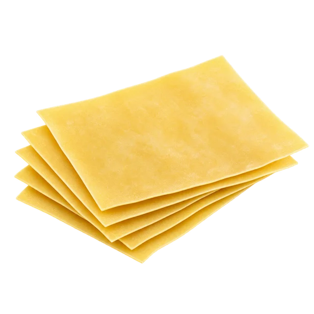 Illustration de plaques de lasagne jaunes empilées