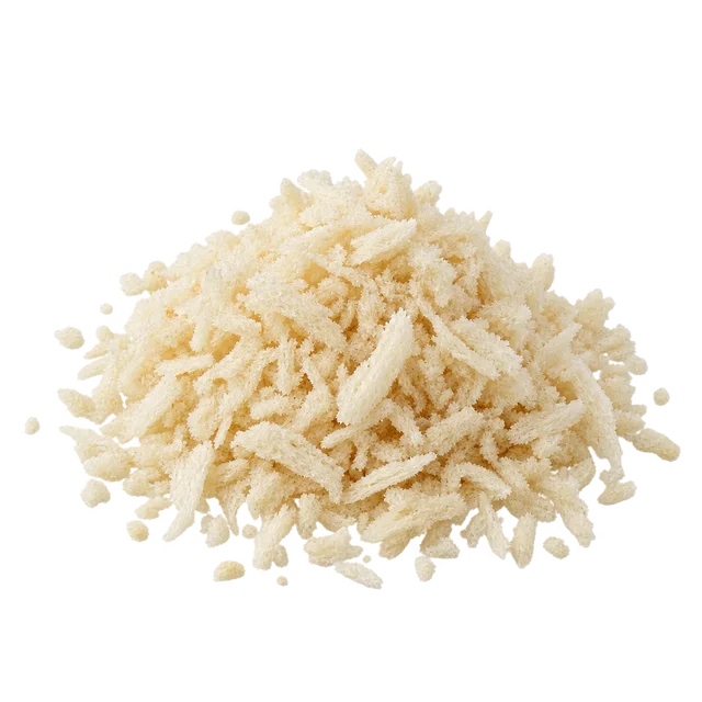 Illustration d’un tas de panko en gros éclats blancs et pâles